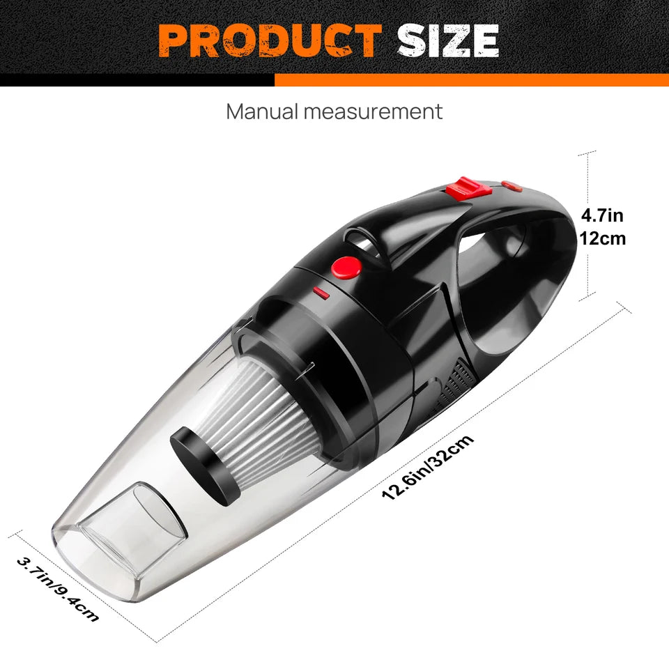 Handheld Vacuum Cleaner Cordless Strong Suction Portable Hand Vacum for Home Car Hoover,Mini RechargeableHEPA Filter LED