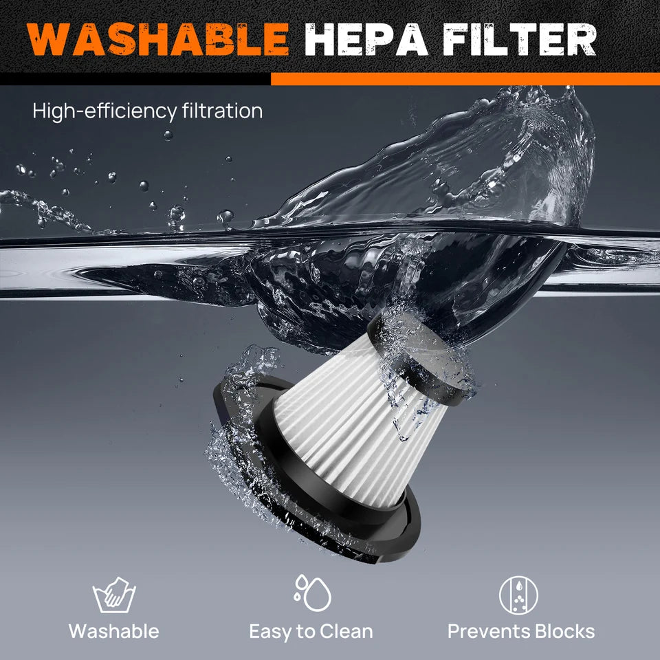 Handheld Vacuum Cleaner Cordless Strong Suction Portable Hand Vacum for Home Car Hoover,Mini RechargeableHEPA Filter LED