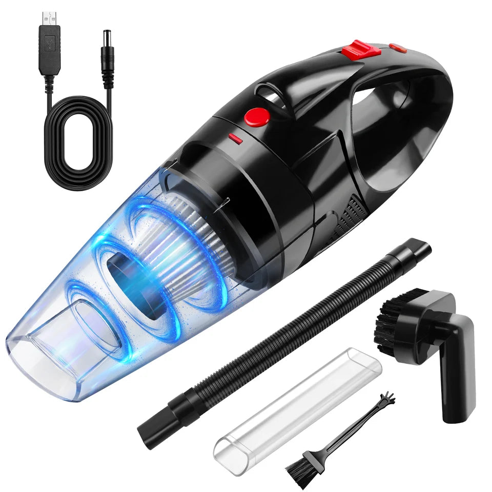 Handheld Vacuum Cleaner Cordless Strong Suction Portable Hand Vacum for Home Car Hoover,Mini RechargeableHEPA Filter LED